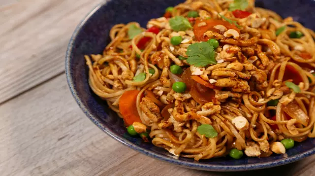 Turkey Noodle Stir-Fry